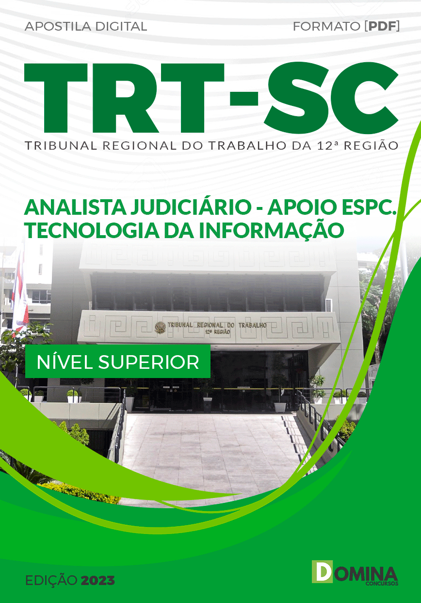 Apostila TRT SC 2023 Analista Judiciário Tecnologia Informação