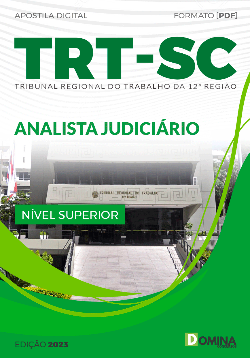 Apostila TRT SC 2023 Analista Judiciário Área Judiciário