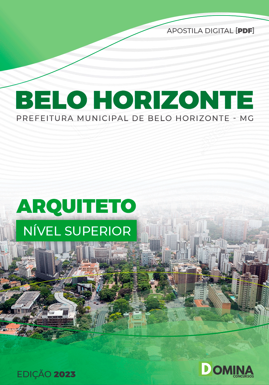 Apostila Pref Belo Horizonte MG 2023 Arquiteto