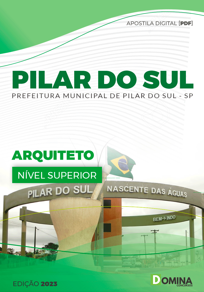 Apostila Concurso Pref Pilar do Su SP 2023 Arquiteto