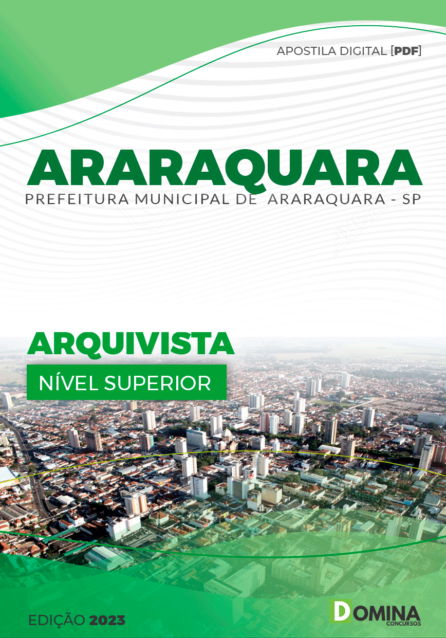 Apostila Concurso Pref Araraquara SP 2023 Arquivista