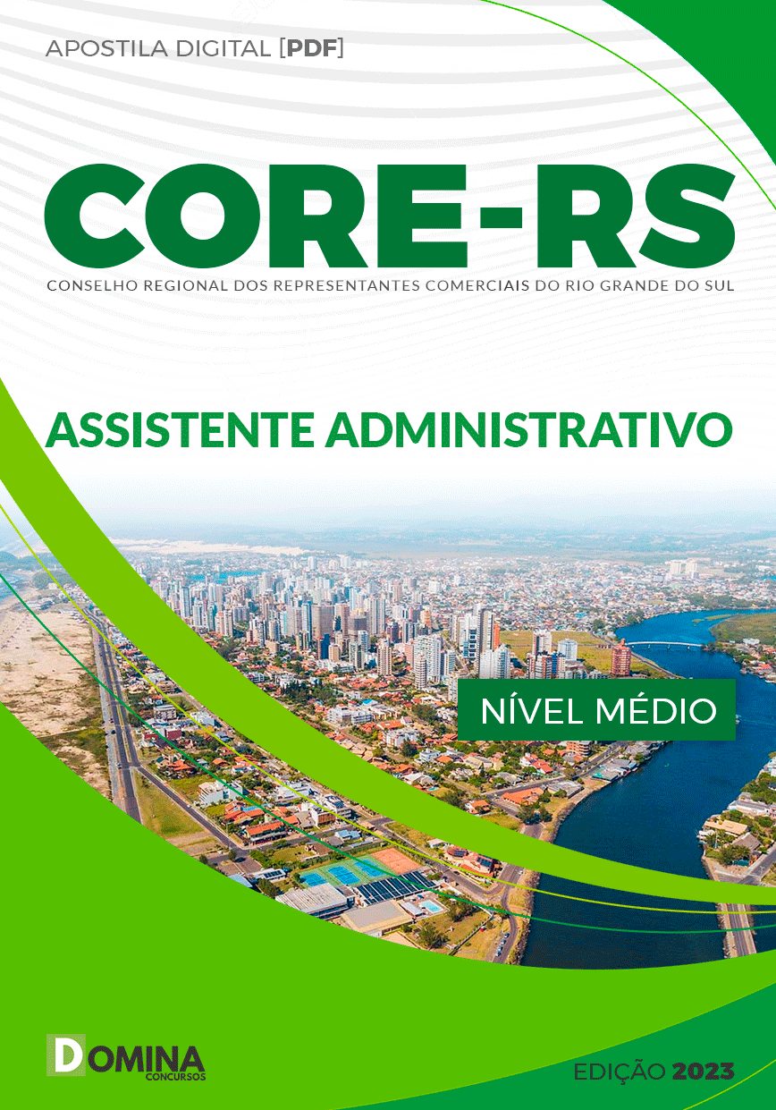 Apostila Concurso CORE RS 2023 Assistente Administrativo