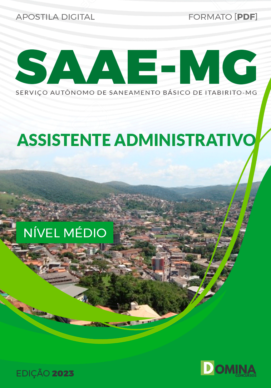 Apostila SAAE Itabirito MG 2023 Assistente Administrativo