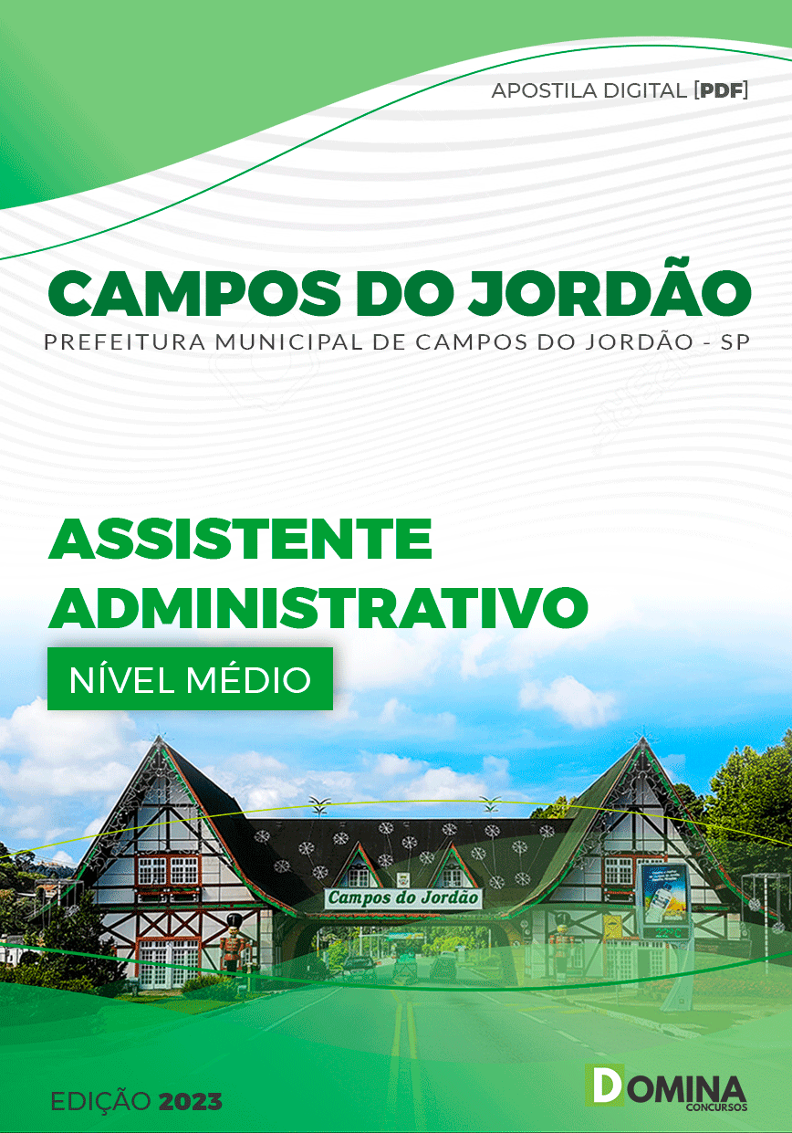 Apostila Pref Campos do Jordão SP 2023 Assistente Administrativo