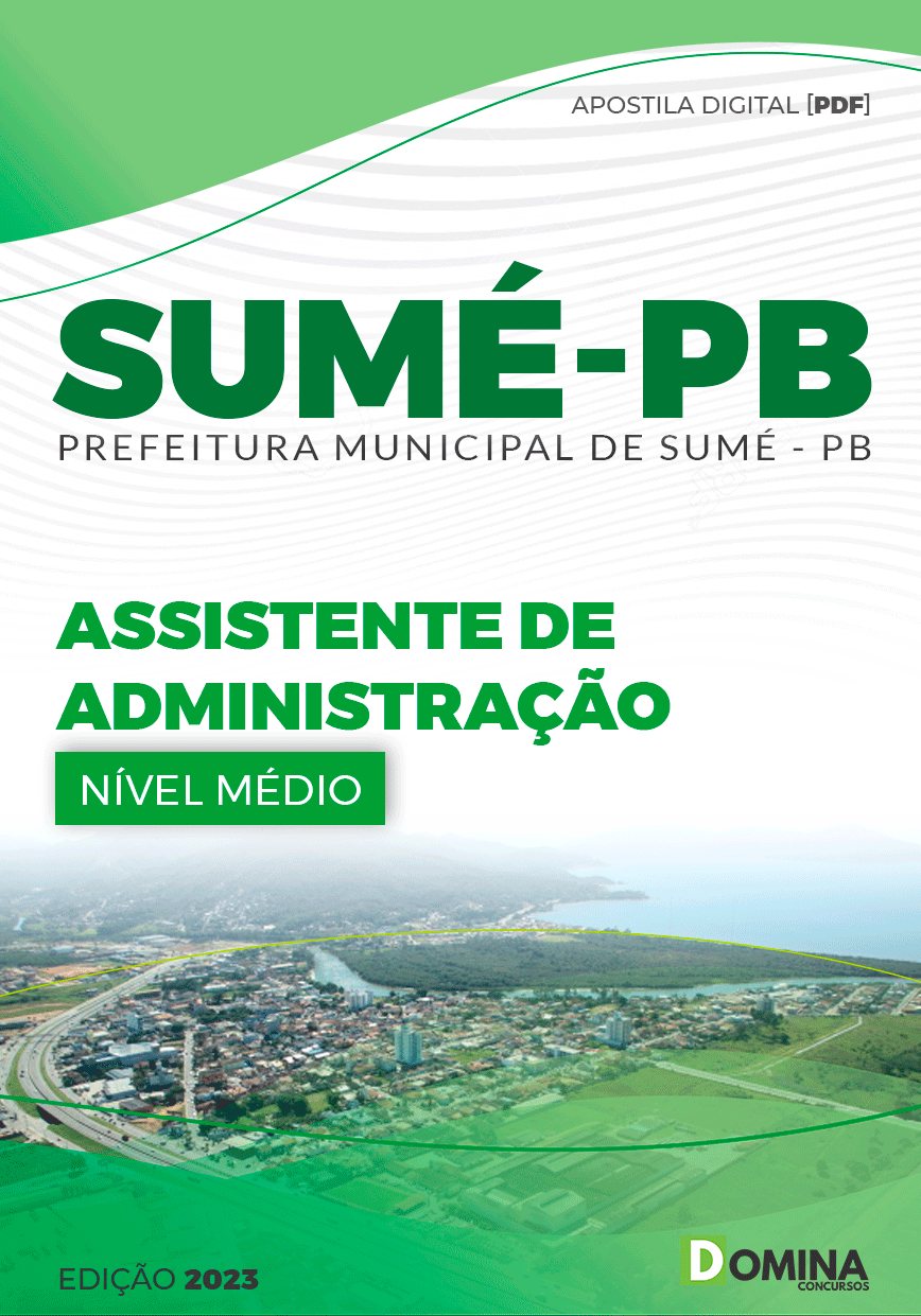 Apostila Seletivo Pref Sumé PB 2023 Assistente Administrativo