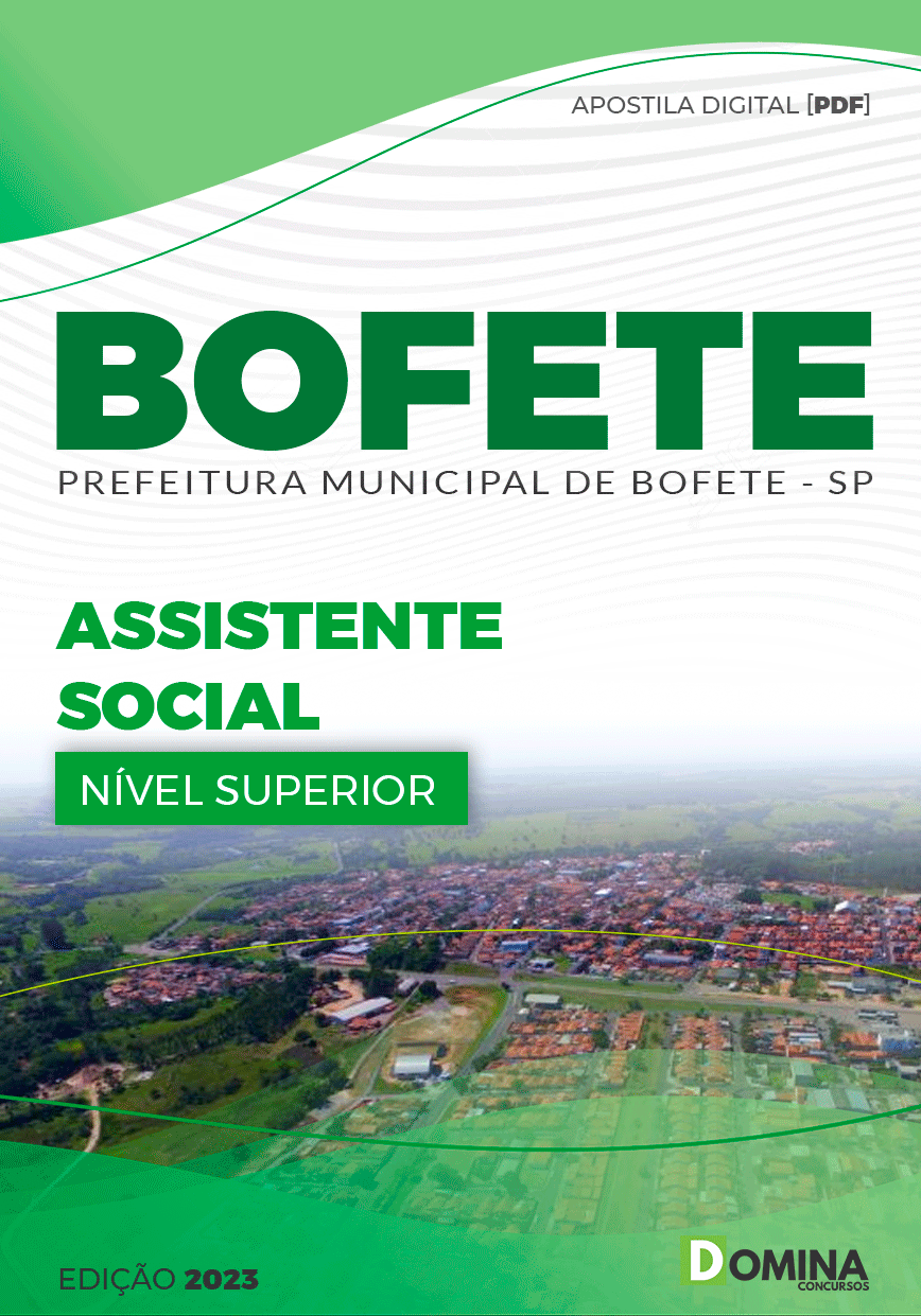 Apostila Concurso Pref Bofete SP 2023 Assistente Social