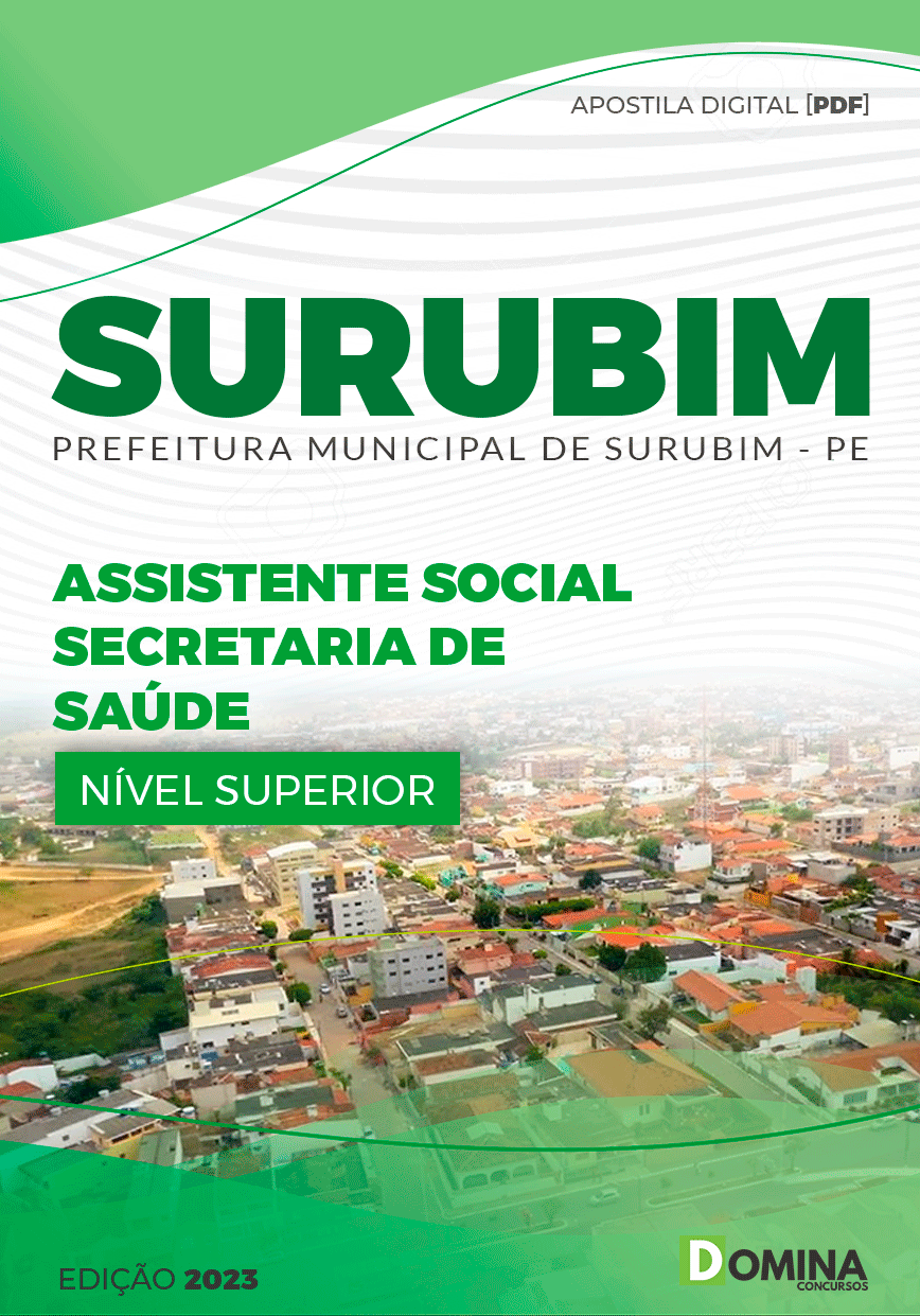 Apostila Pref Surubim PE 2023 Assistente Social Secretária Saúde