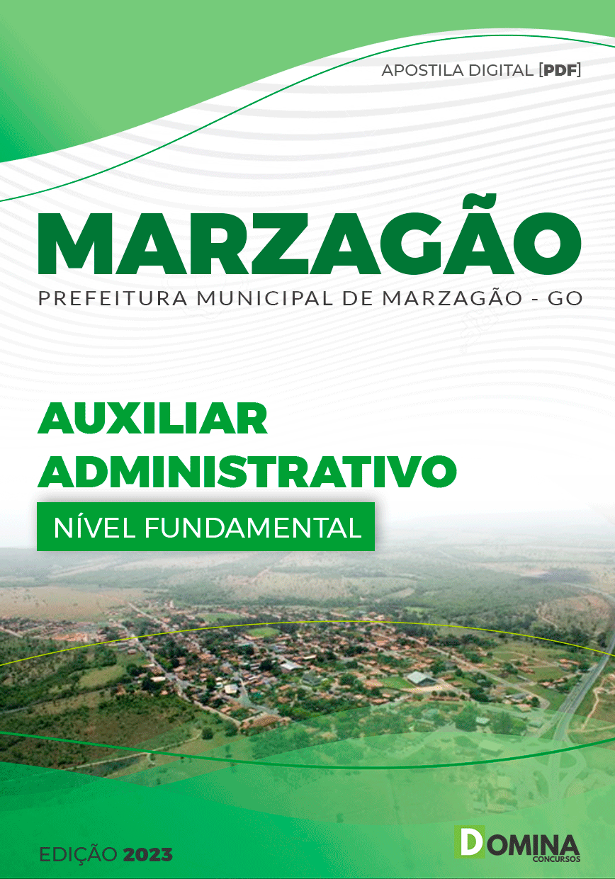 Apostila Pref Marzagão GO 2023 Auxiliar Administrativo