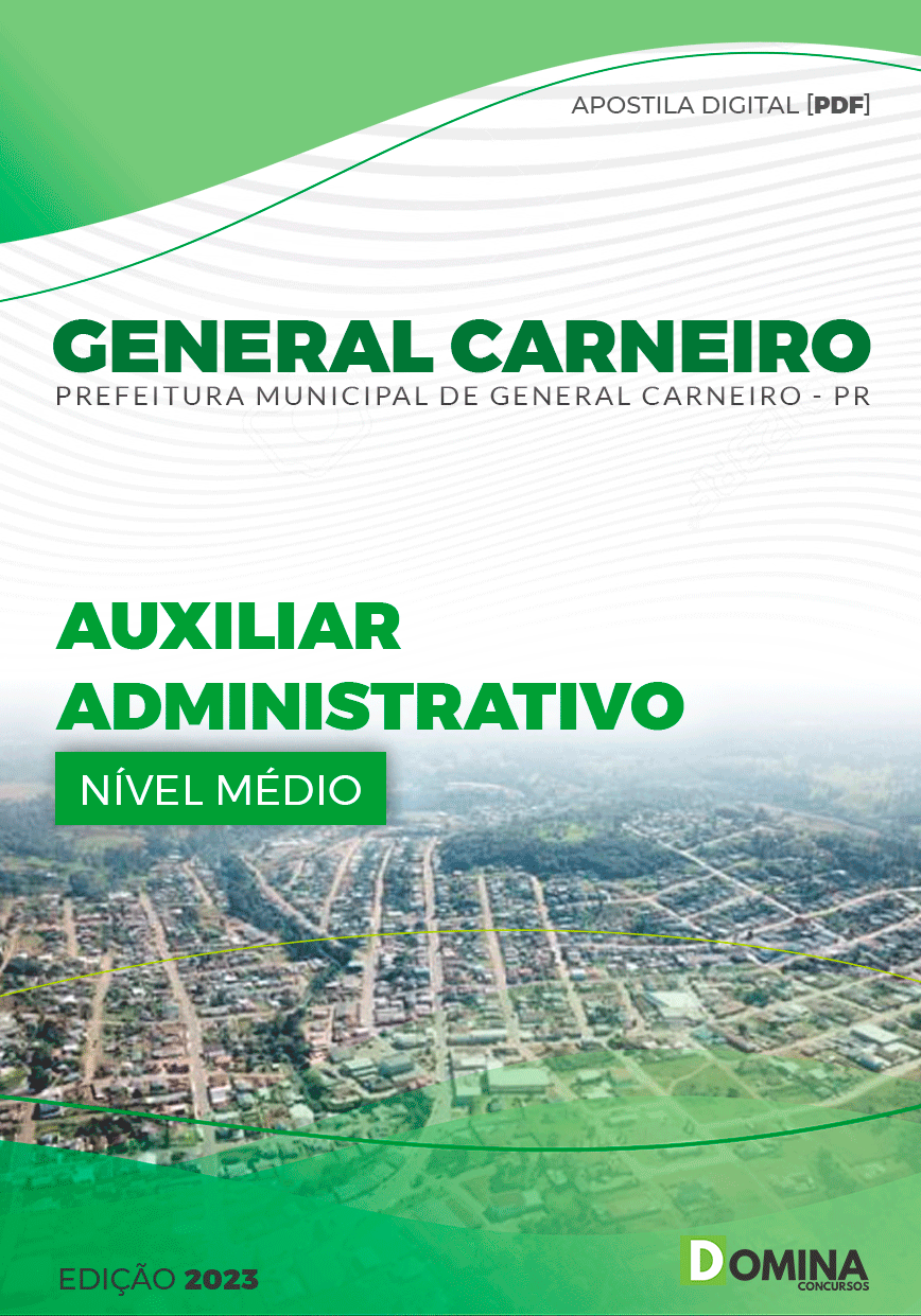 Apostila Pref General Carneiro PR 2023 Auxiliar Administrativo