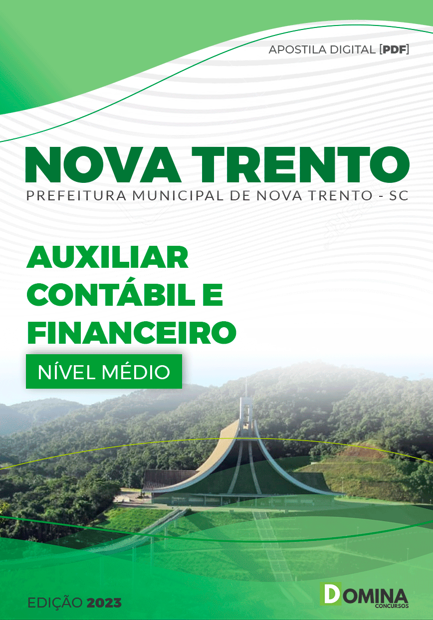 Apostila Pref Nova Trento SC 2023 Auxiliar Contábil Financeiro