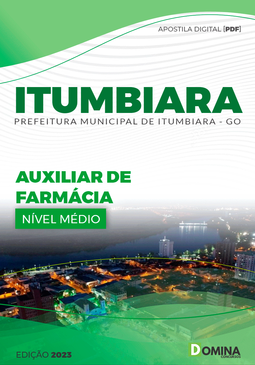 Apostila Pref Itumbiara GO 2023 Auxiliar Farmácia