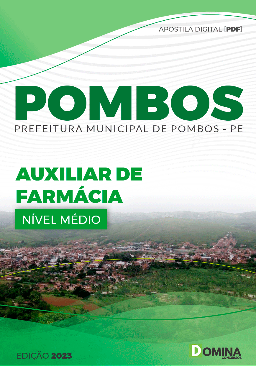 Apostila Concurso Pref Pombos PE 2023 Auxiliar Farmácia