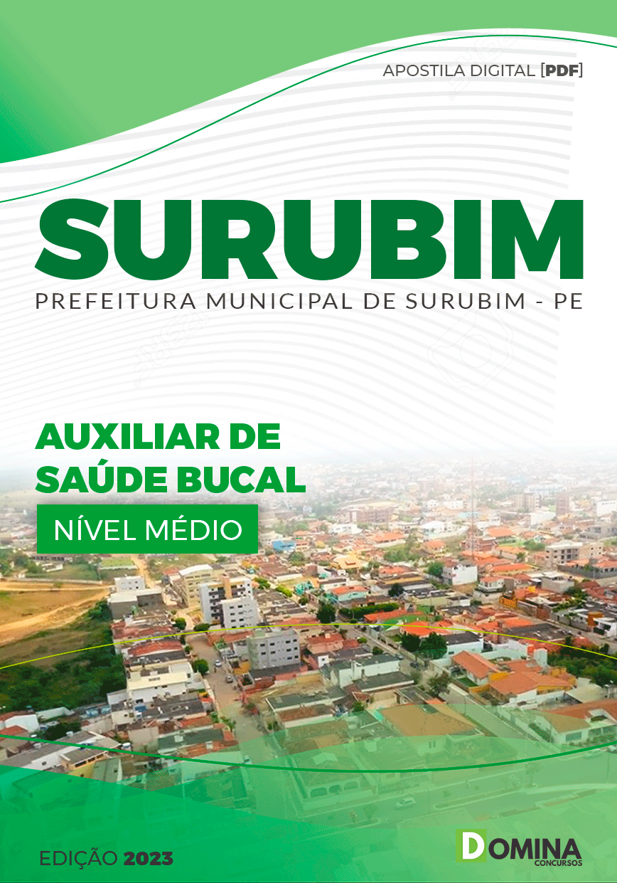 Apostila Concurso Pref Surubim PE 2023 Auxiliar Saúde Bucal