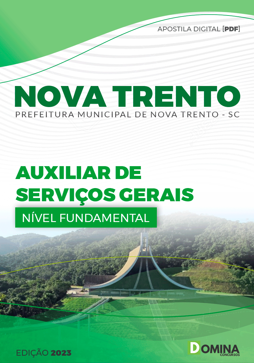 Apostila Pref Nova Trento SC 2023 Auxiliar Serviços Gerais