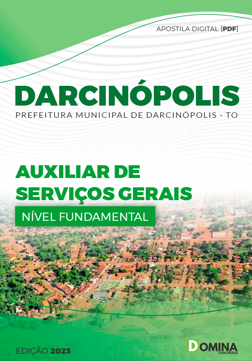 Apostila Pref Darcinópolis TO 2023 Auxiliar Serviços Gerais