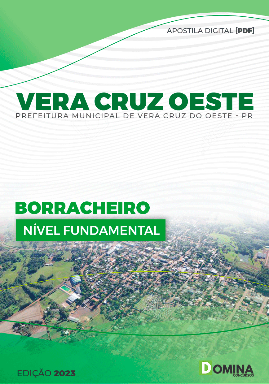 Apostila Pref Vera Cruz do Oeste PR 2023 Borracheiro