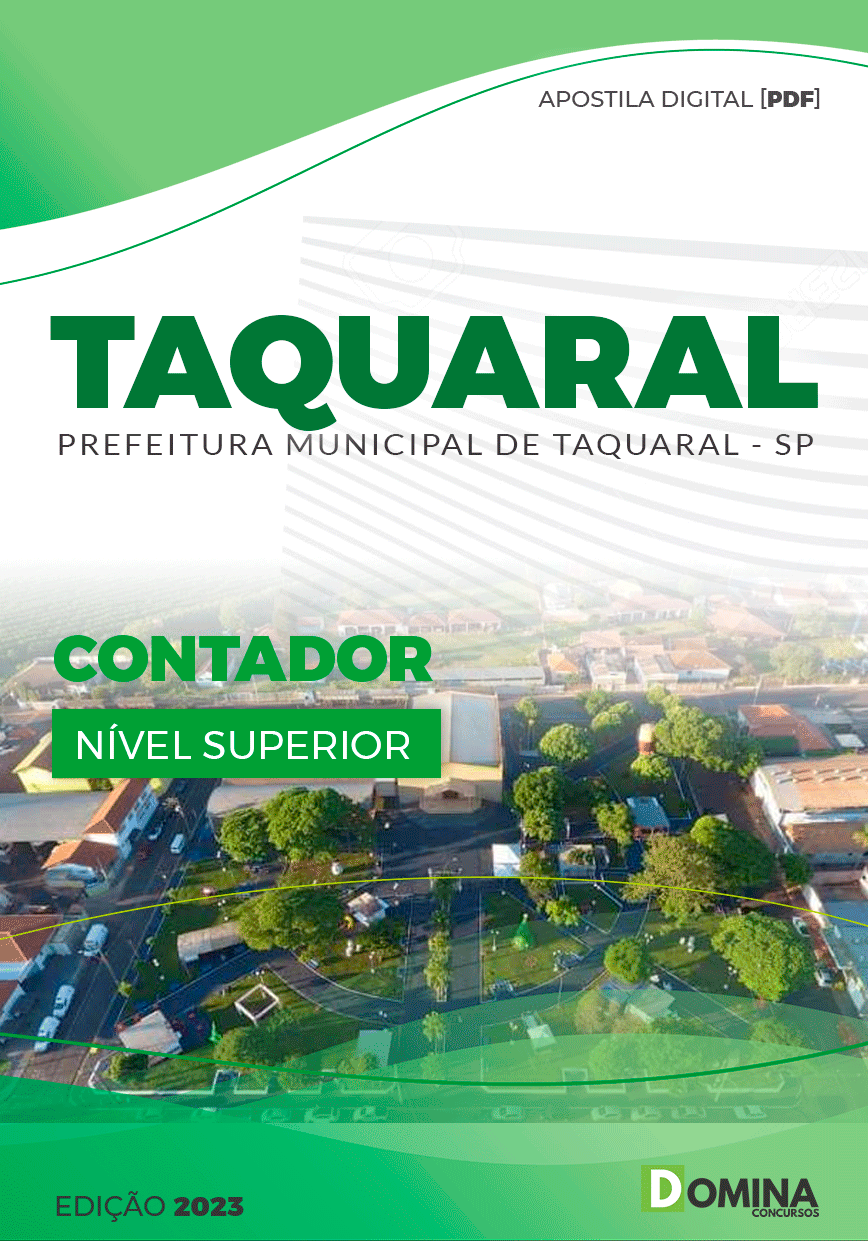 Apostila Concurso Pref Taquaral SP 2023 Contador