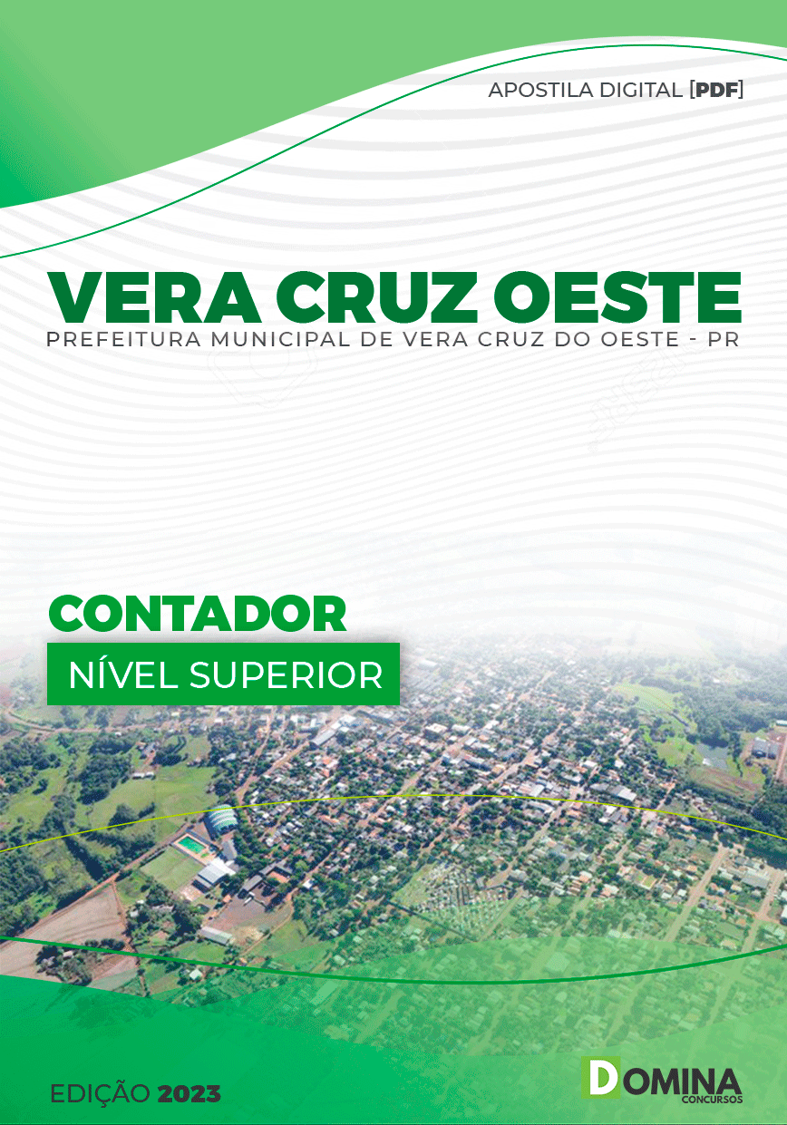 Apostila Pref Vera Cruz do Oeste PR 2023 Contador