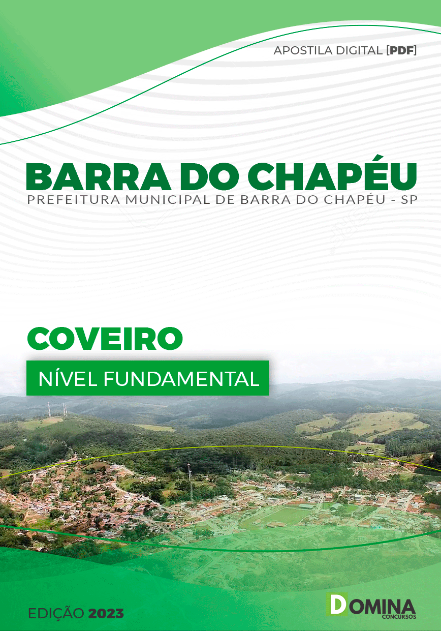 Apostila Pref Barra do Chapéu SP 2023 Coveiro