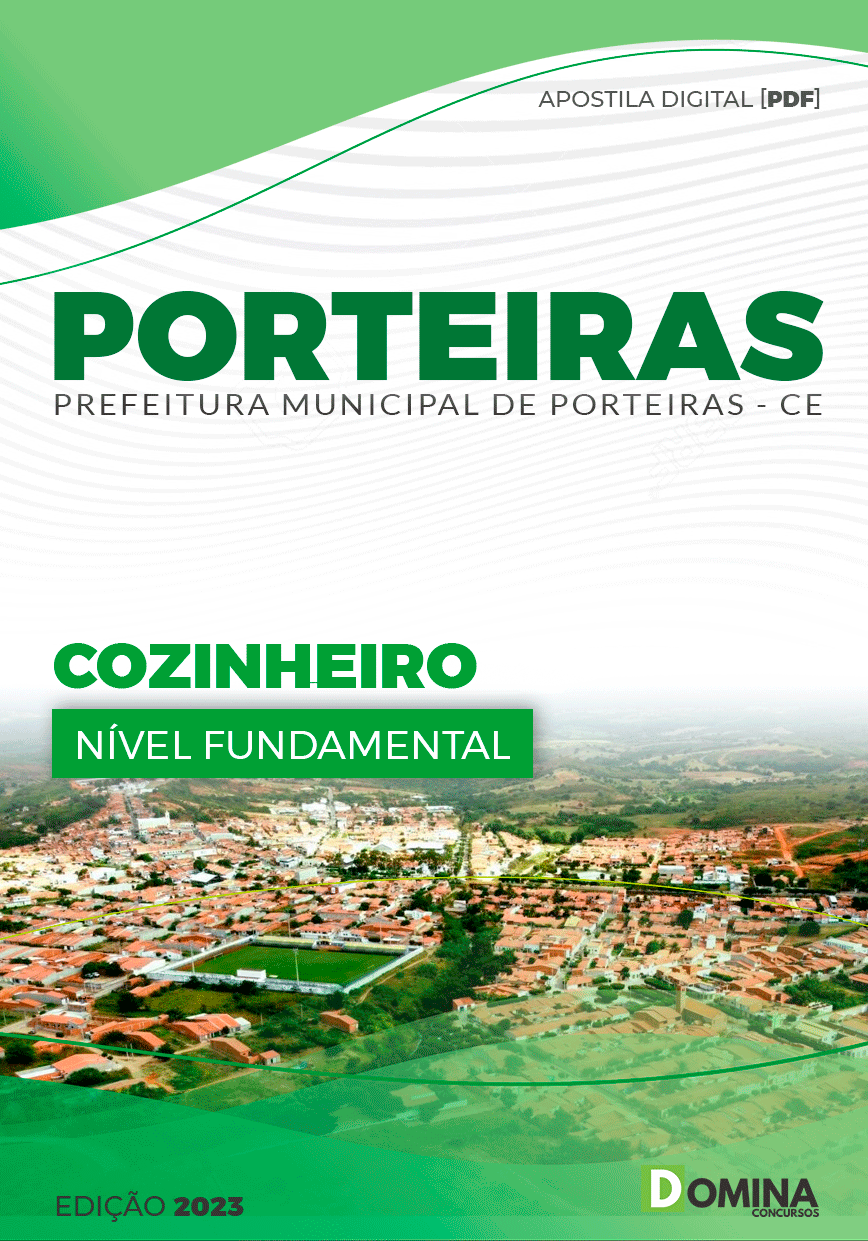 Apostila Concurso Pref Porteiras CE 2023 Cozinheiro