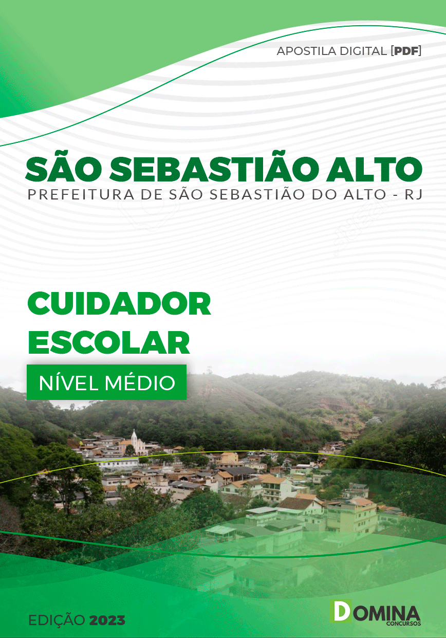Apostila Pref São Sebastião Alto RJ 2024 Cuidador Escolar