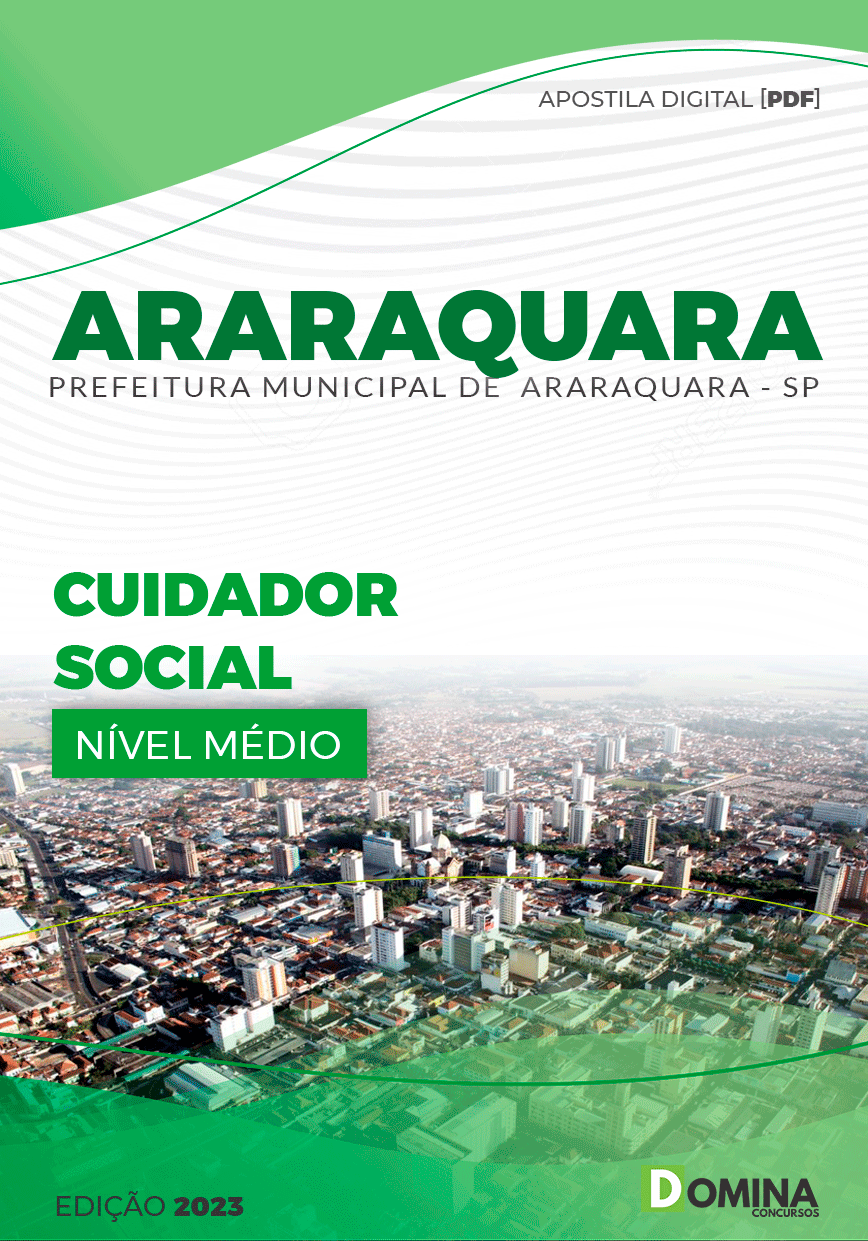 Apostila Pref Araraquara SP 2023 Cuidador Social