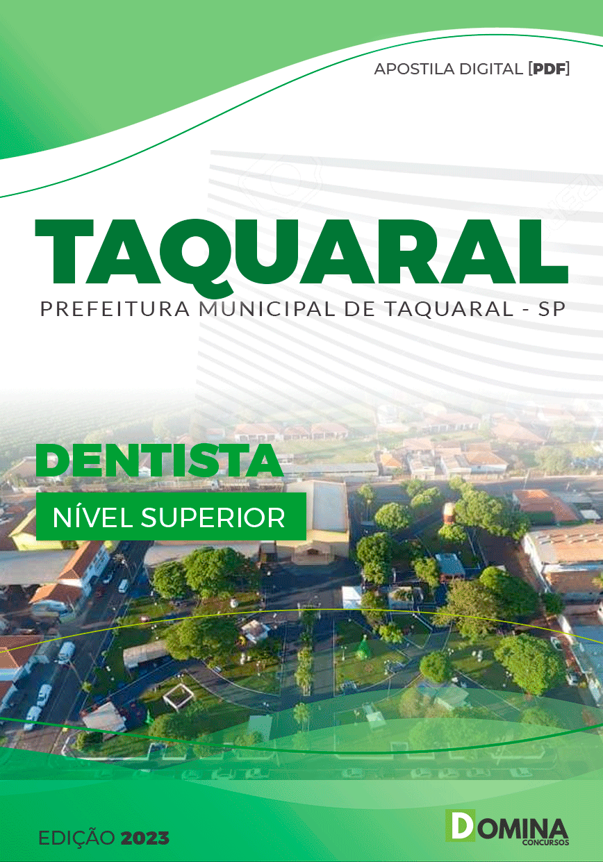 Apostila Concurso Pref Taquaral SP 2023 Dentista