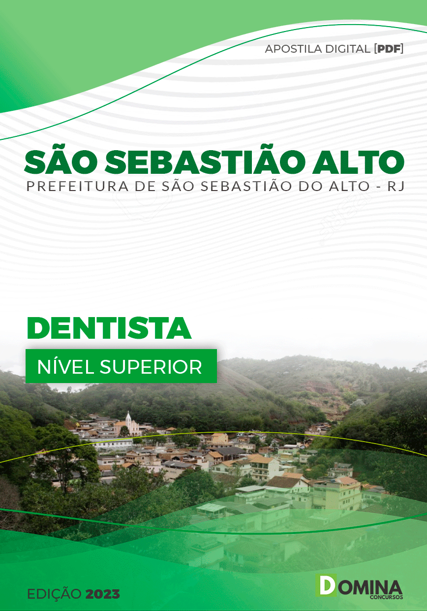 Apostila Pref São Sebastião Alto RJ 2024 Dentista