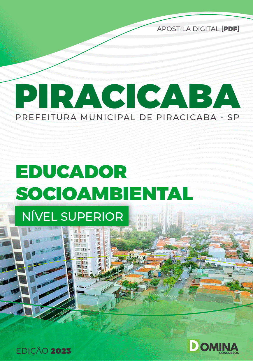 Apostila Pref Piracicaba SP 2023 Educador Socioambiental