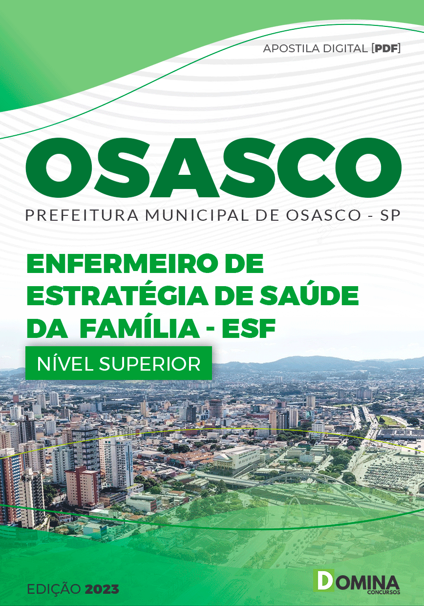 Seletivo Pref Osasco SP 2023 Enfermeiro Estratégia Saúde Família ESF