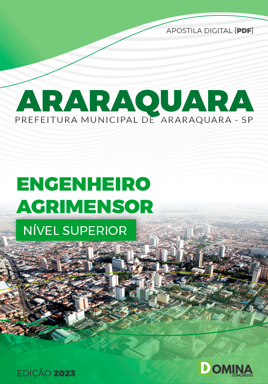 Apostila Concurso Pref Araraquara SP 2023 Engenheiro Agrimensor
