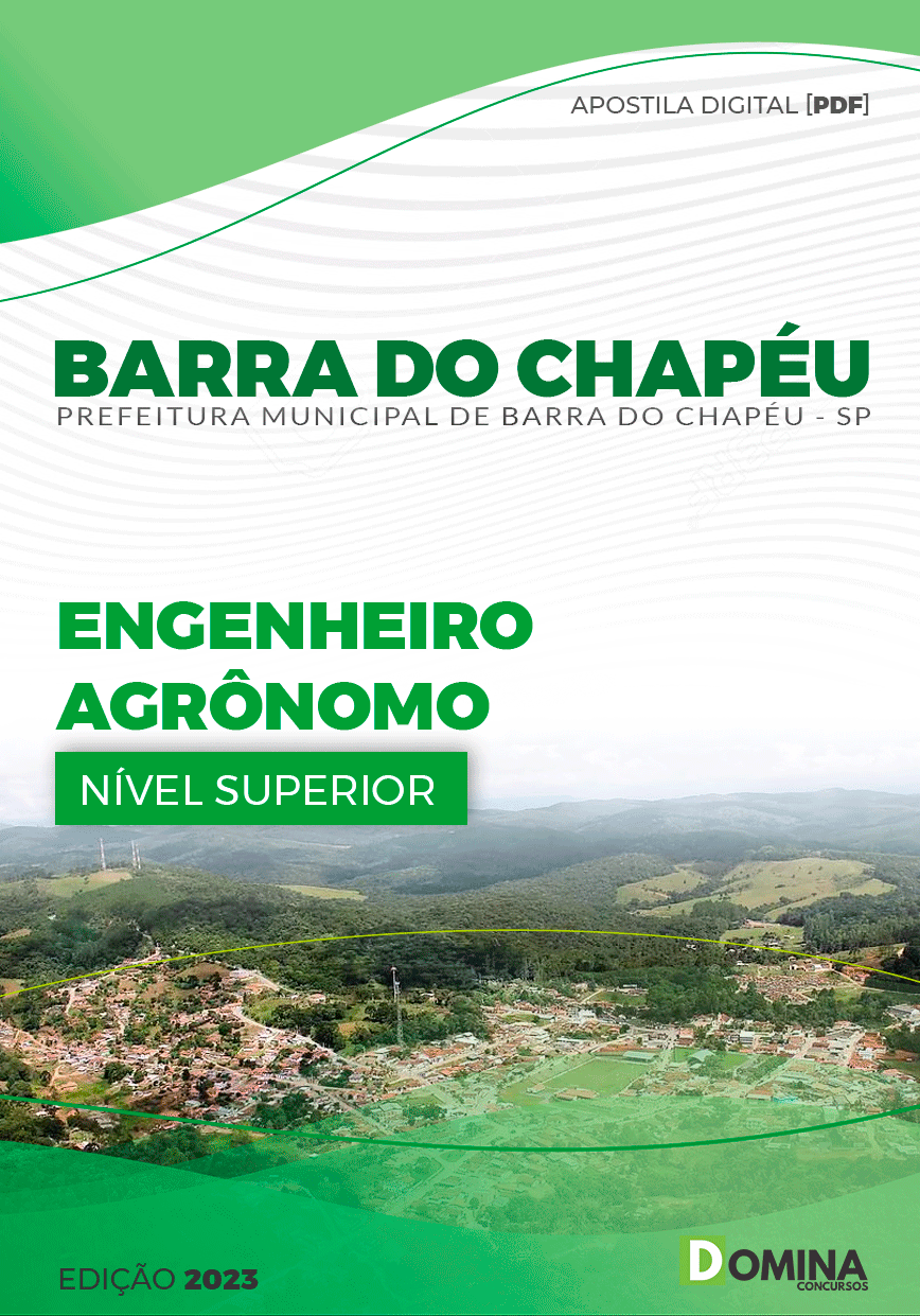 Apostila Pref Barra do Chapéu SP 2023 Engenheiro Agrônomo