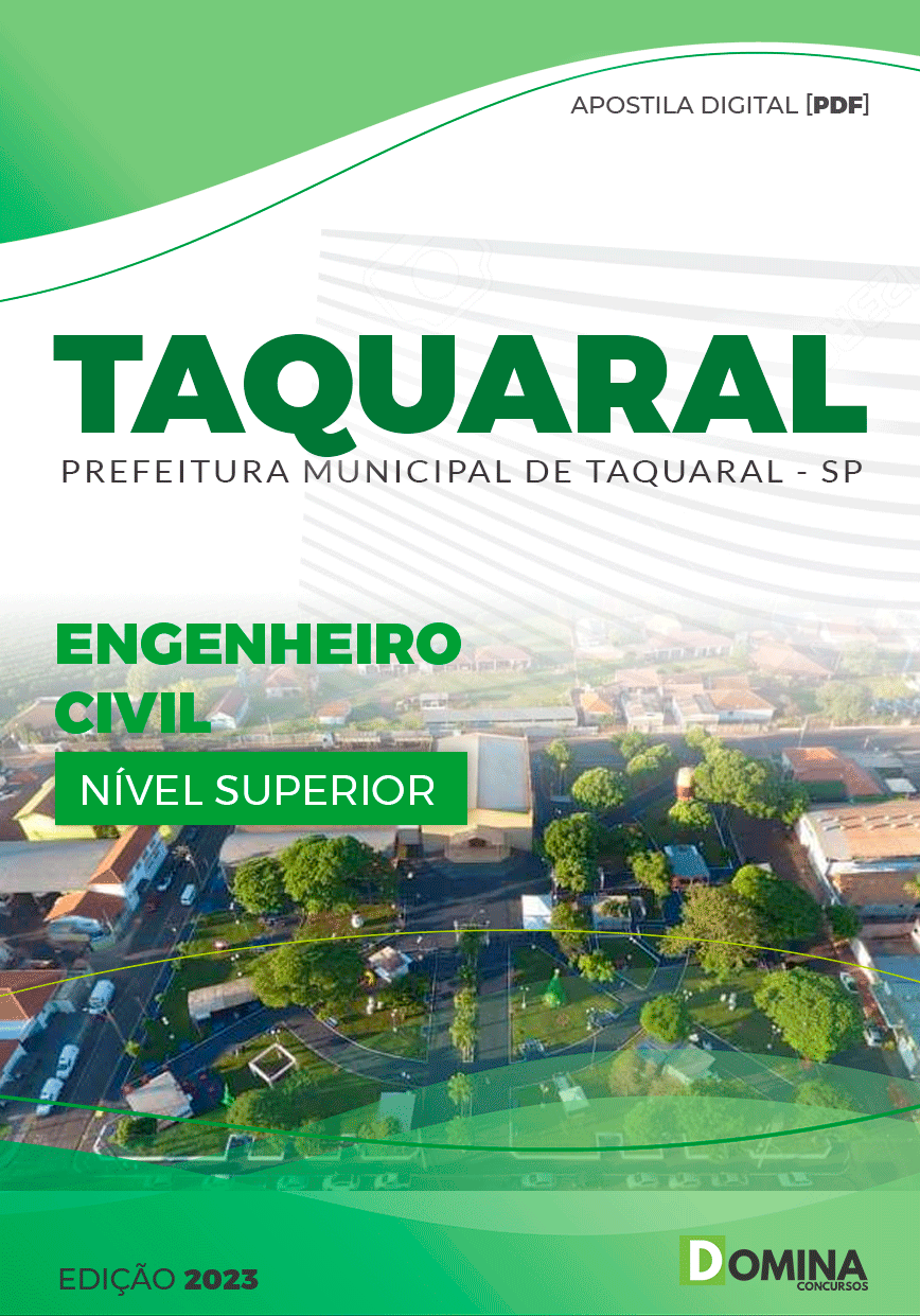 Apostila Concurso Pref Taquaral SP 2023 Engenheiro Civil