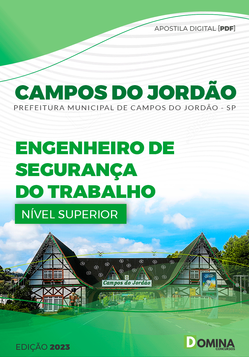 Apostila Pref Campos do Jordão SP 2023 Engenheiro Segurança Trabalho