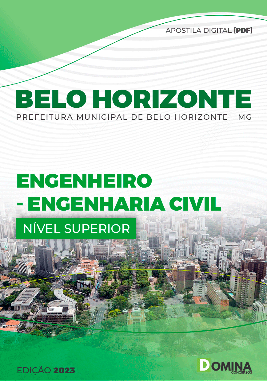 Apostila Pref Belo Horizonte MG 2023 Engenharia Civil