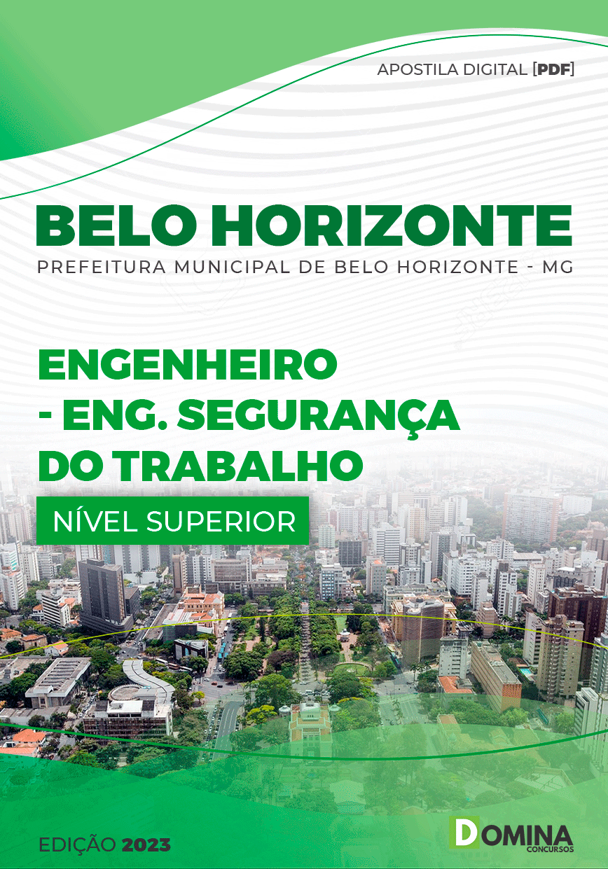 Apostila Pref Belo Horizonte MG 2023 Engenharia Segurança Trabalho
