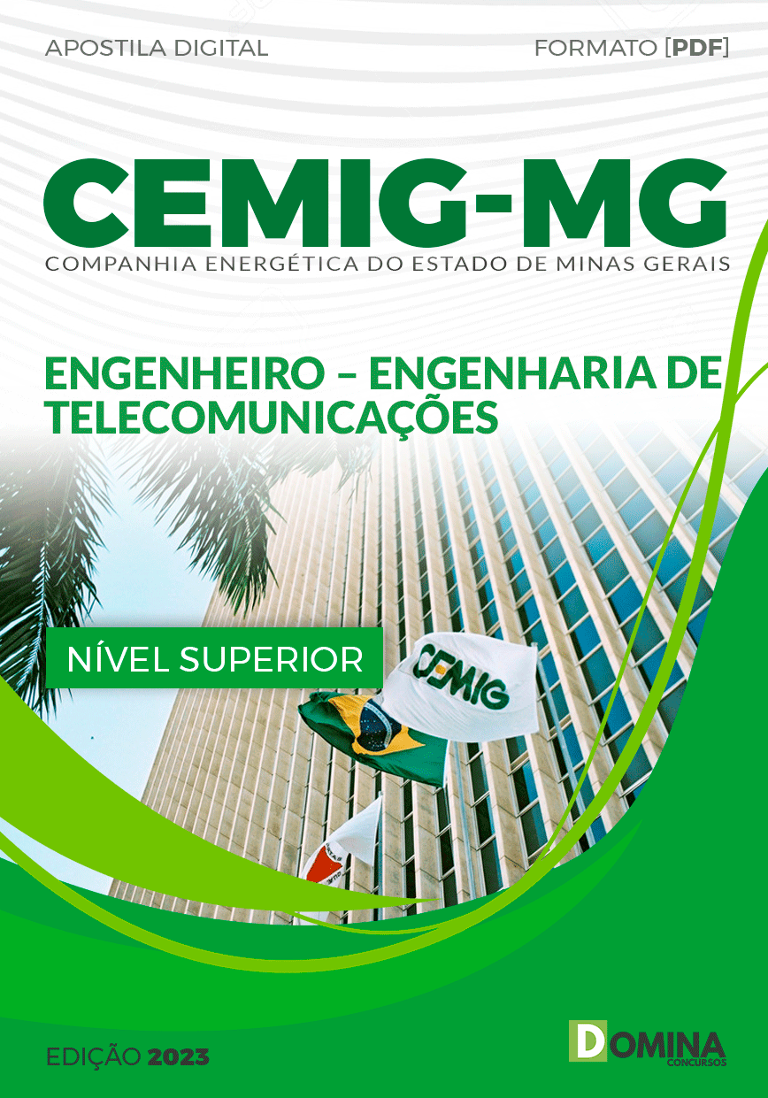 Apostila CEMIG MG 2023 Engenheiro Engenharia Telecomunicações