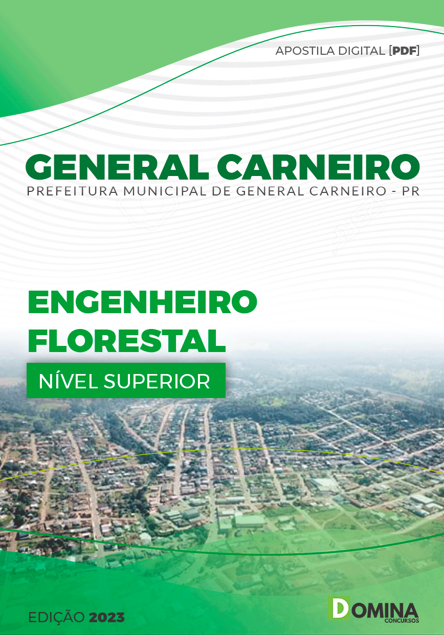 Apostila Pref General Carneiro PR 2023 Engenharia Florestal