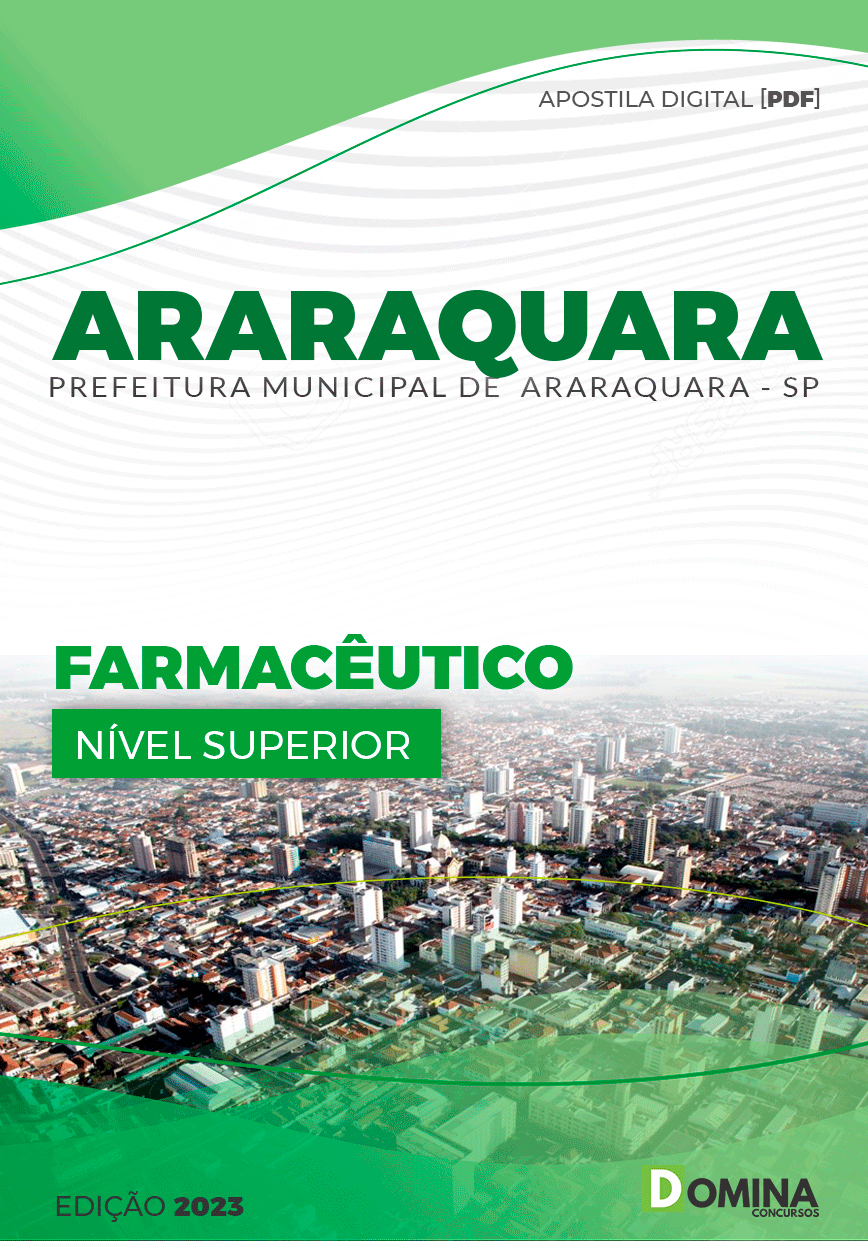 Apostila Concurso Pref Araraquara SP 2023 Farmacêutico