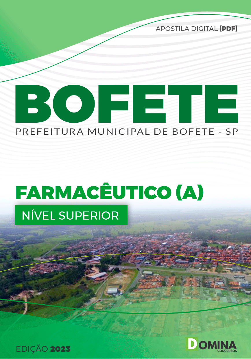 Apostila Concurso Pref Bofete SP 2023 Farmacêutico