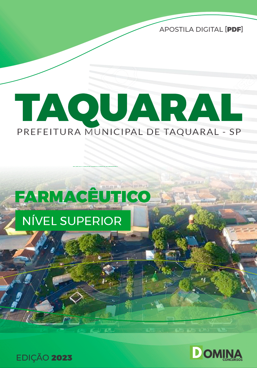 Apostila Concurso Pref Taquaral SP 2023 Farmacêutico