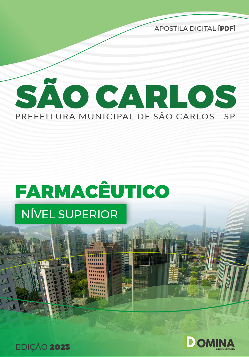 Apostila Digital Pref São Carlos SP 2023 Farmacêutico