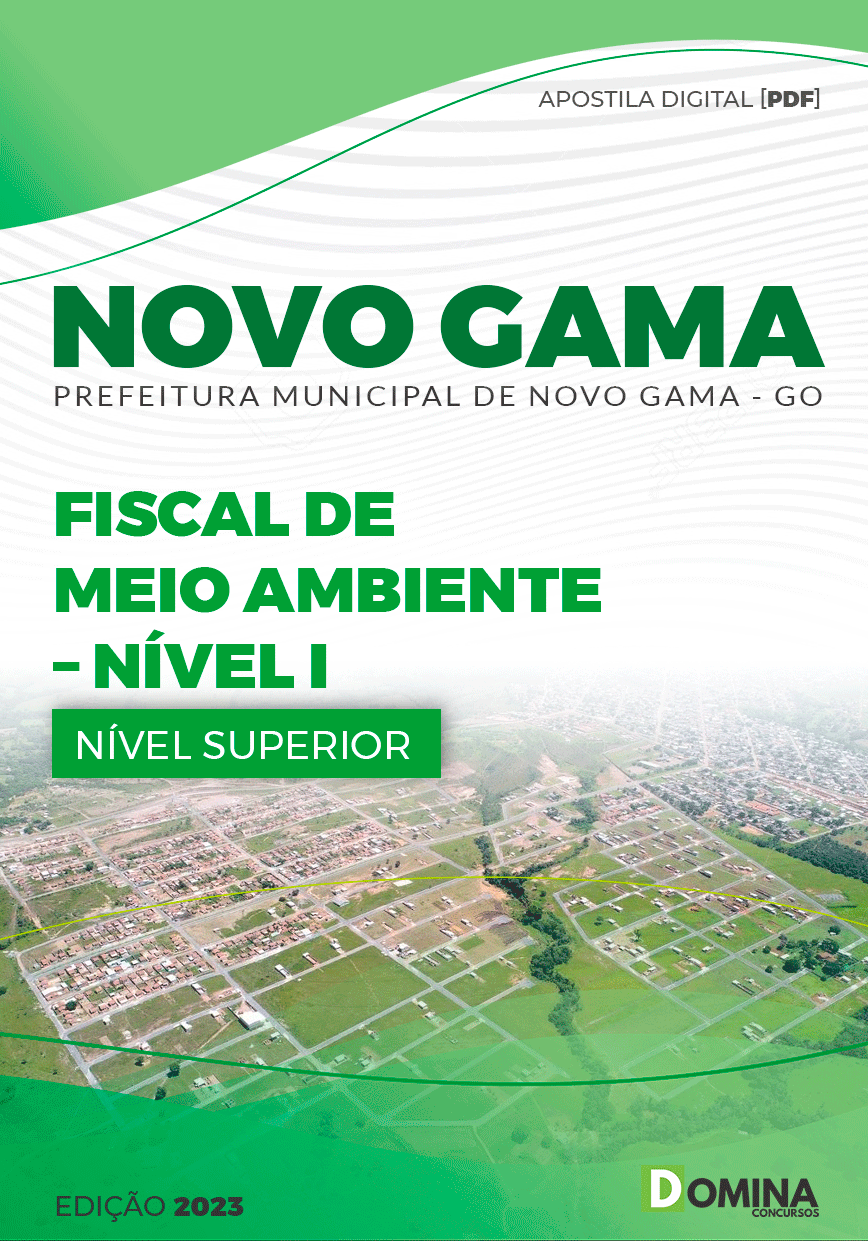 Apostila Pref Novo Gama GO 2023 Fiscal Meio Ambiente Nível I
