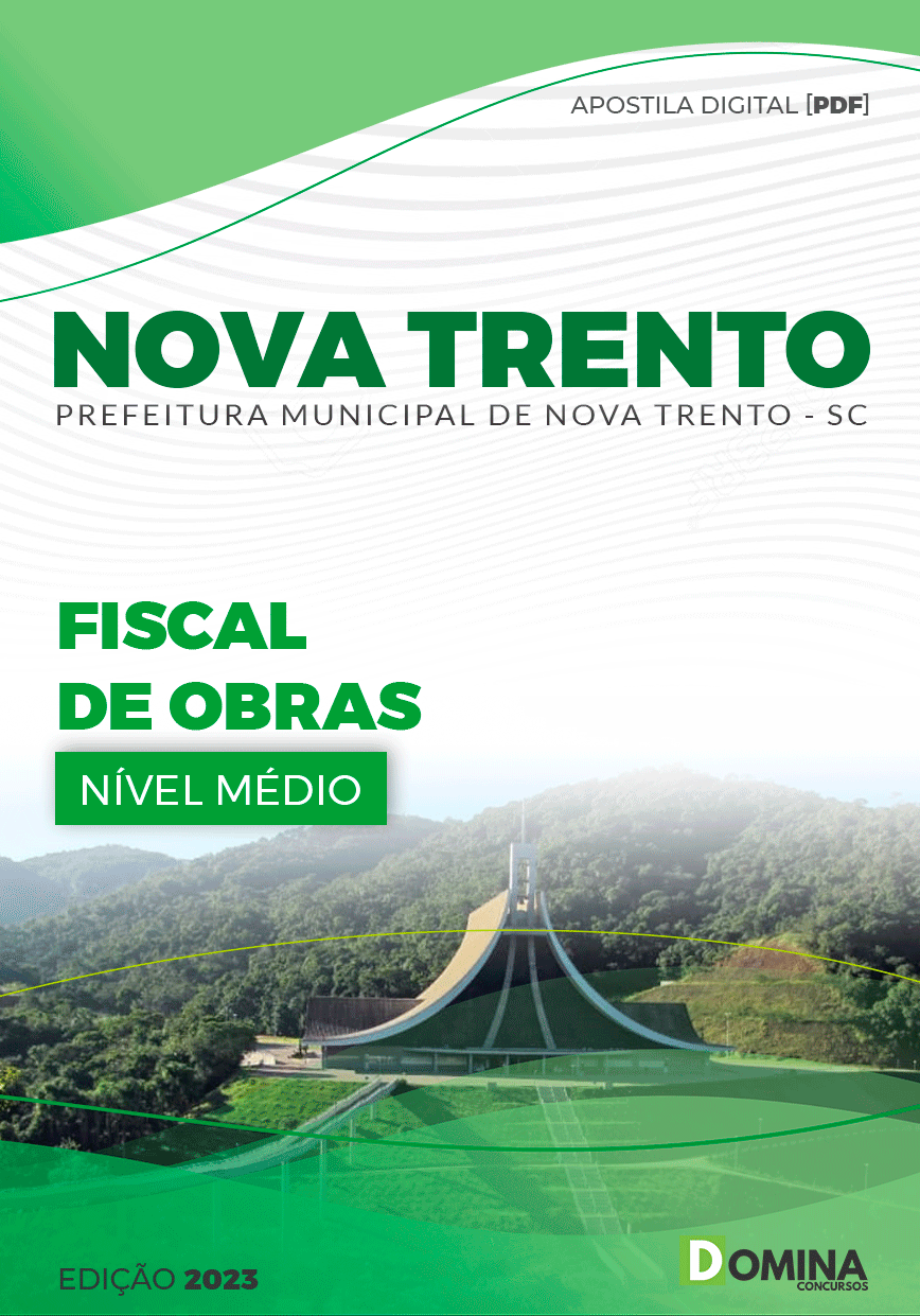 Apostila Concurso Pref Nova Trento SC 2023 Fiscal Obras