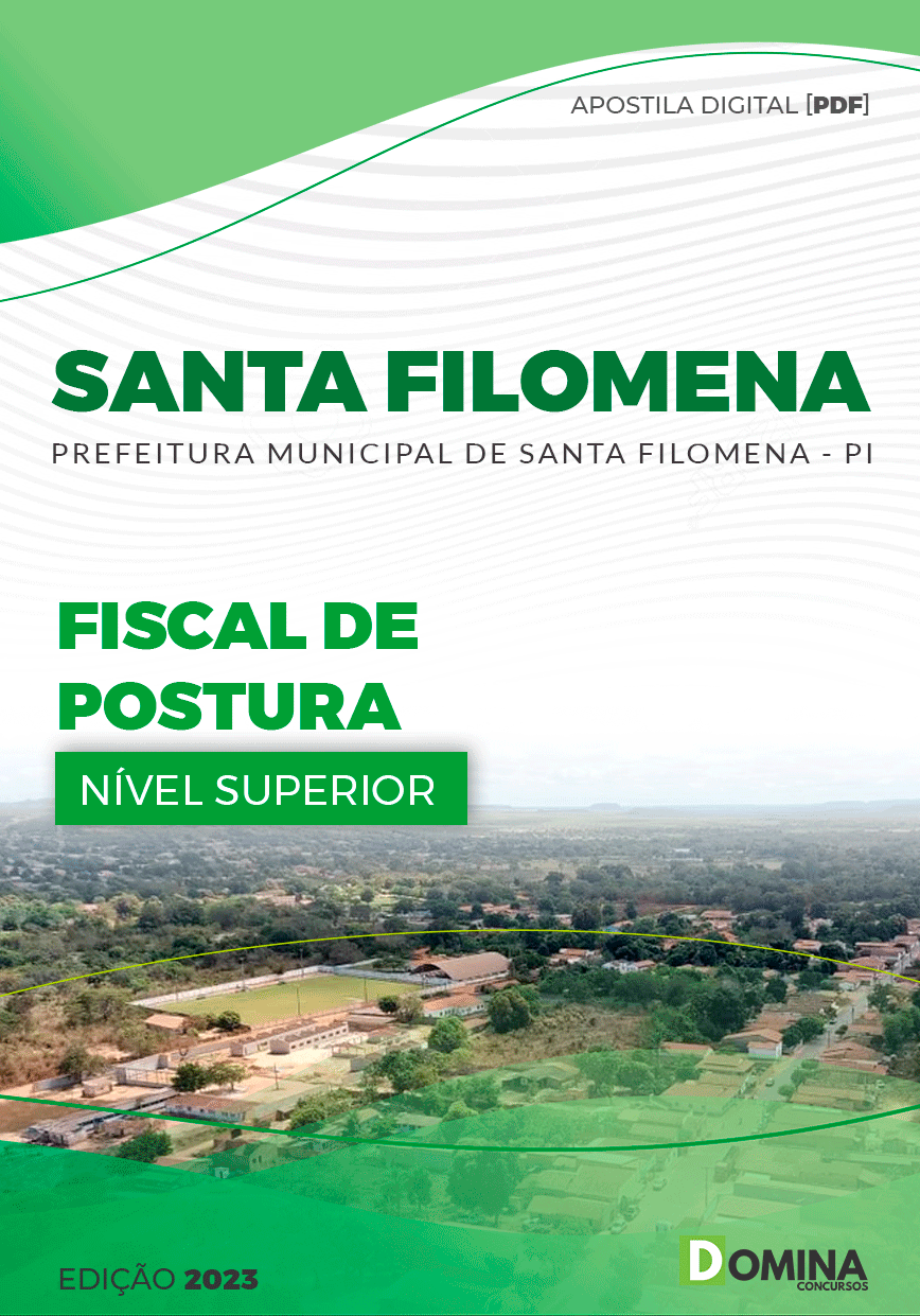 Apostila Pref Santa Filomena PI 2023 Fiscal Postura
