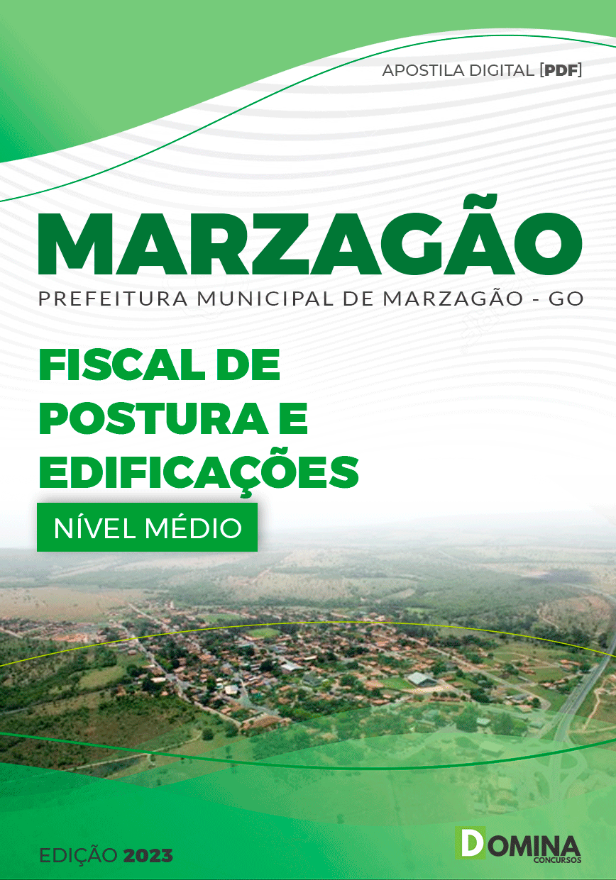 Apostila Pref Marzagão GO 2023 Fiscal Postura Edificações