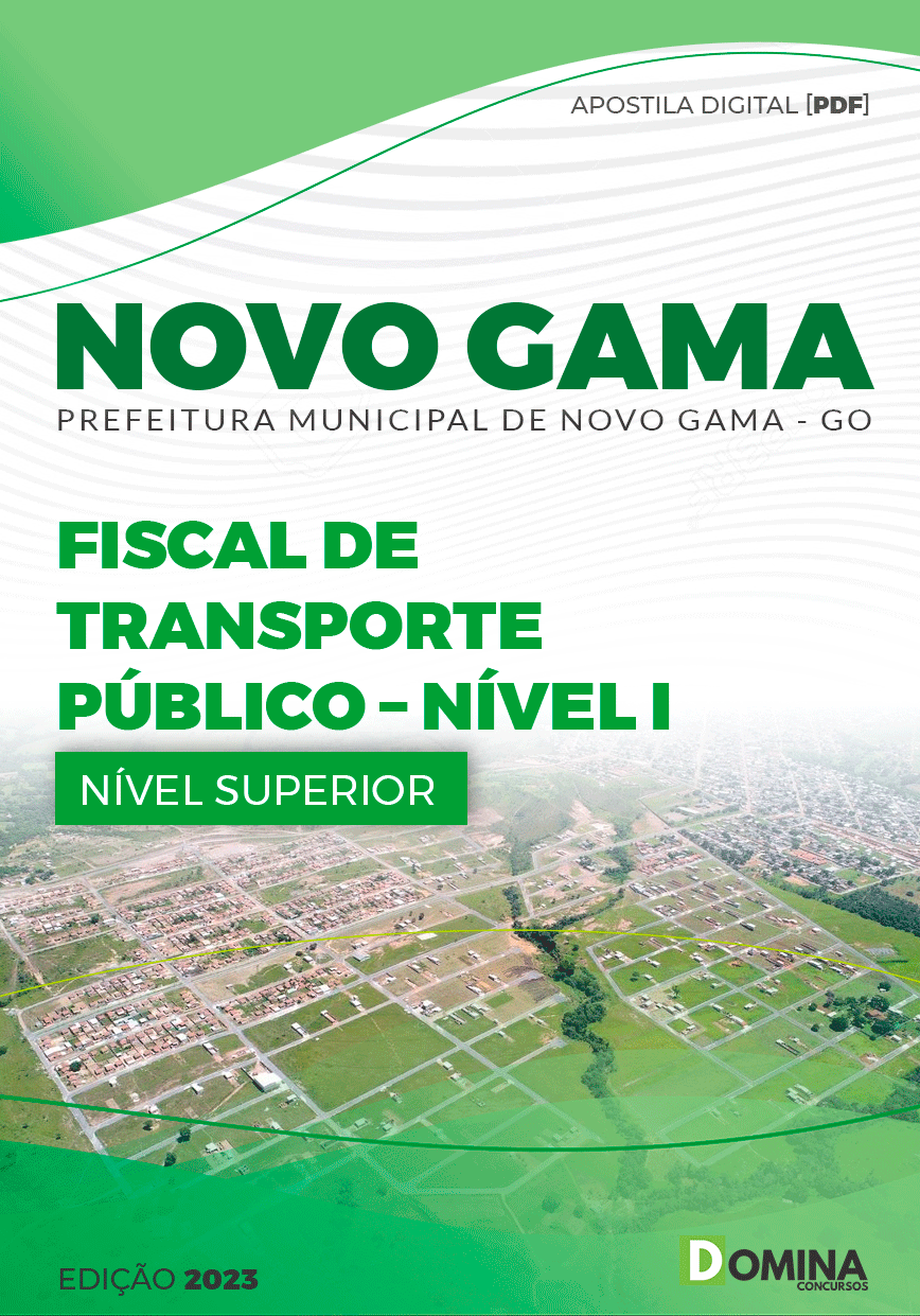 Apostila Pref Novo Gama GO 2023 Fiscal Transporte Público Nível I