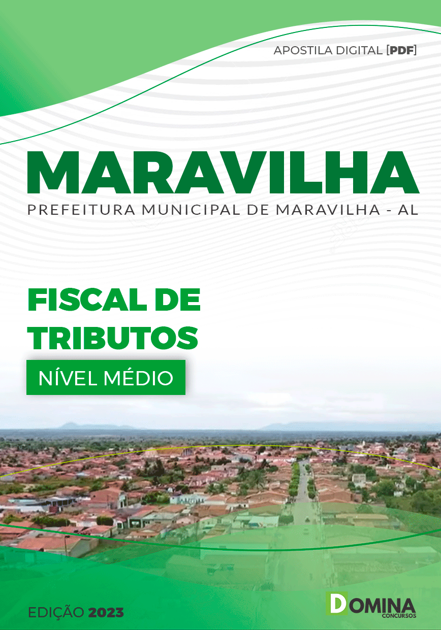 Apostila Digital Pref Maravilha AL 2023 Fiscal Tributos