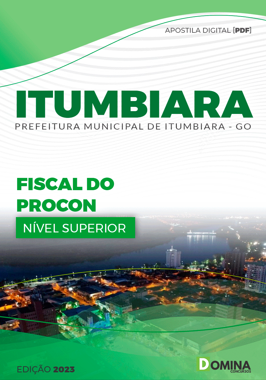 Apostila Pref Itumbiara GO 2023 Fiscal Procon