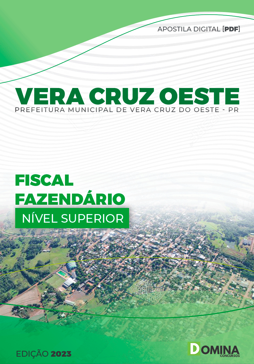 Apostila Pref Vera Cruz do Oeste PR 2023 Fiscal Fazendário